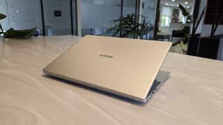 The Honor MagicBook X16 on a desk