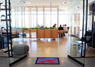 A cosmic welcome mat at Flinders University in Adelaide, South Australia. During the week of Sept. 25, 2017, a handful of the mats — which come in four different varieties — will grace doorsteps at Flinders, and one will sit at the entrance of the Adelaide Convention Centre. (The Centre is hosting the 68th International Astronautical Congress during this time.)