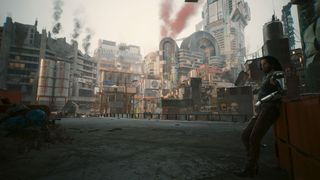 Cyberpunk 2077 Phantom Liberty overlooking dogtown