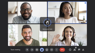AI-powered hand raise detection within Google Meet
