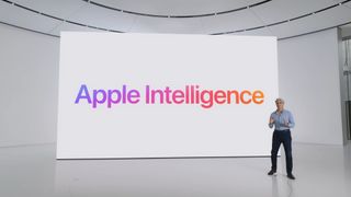 Apple's Craig Federighi presents Apple Intelligence at the Worldwide Developers Conference (WWDC) 2024.