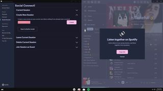 Spotify Group Session on Desktop