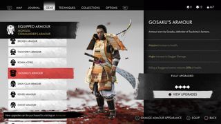 ghost of tsushima armor gosakus armor