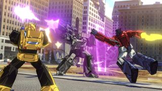 Still from the video game Transformers Devastation.