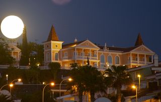 Supermoon over Tenerife