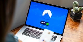 NordVPN kjørende på en MacBook