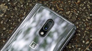 The rear cameras on the OnePlus 7