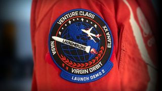 The patch logo for Virgin Orbit's Demo 2 test mission.