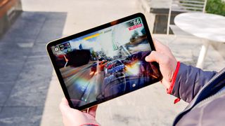 iPad 2022 playing Asphalt 9 game