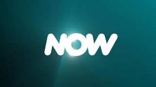 A screenshot of the Now TV logo in front of a green background.