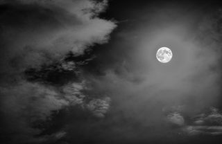 Harvest Moon of September 2014 Over New Jersey