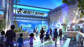 Avengers Infinity Defense Attraction at Disneyland Concept Art