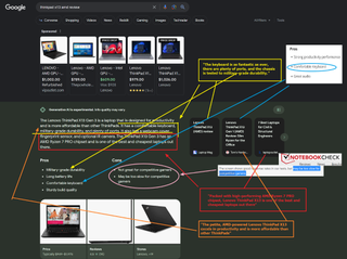 Google SGE Answer with Sources Circled