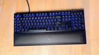 Razer BlackWidow V4 Pro on a table