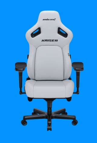 The AndaSeat Kaiser 4 XL on a blue background