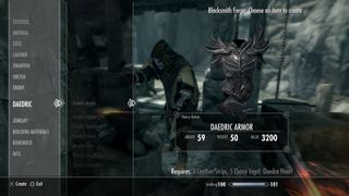 Skyrim armor - Daedric