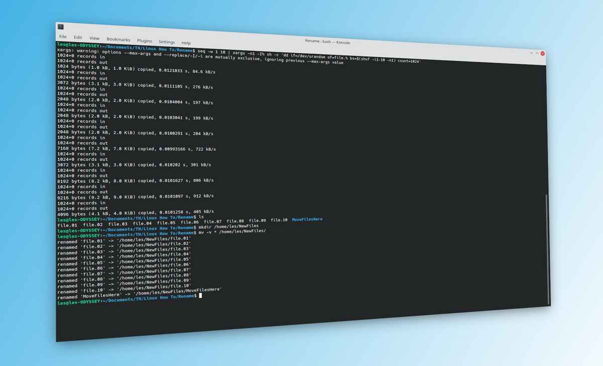 Move and Rename Files in Linux