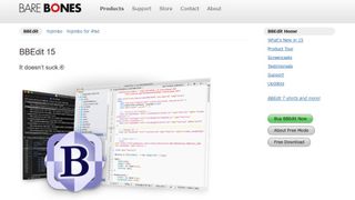 Website screenshot from BBedit (November 2024)