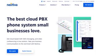 Nextiva website screenshot.