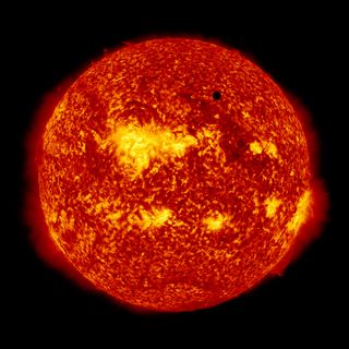 SDO's Ultra-high Definition View of 2012 Venus Transit - 304 Angstrom