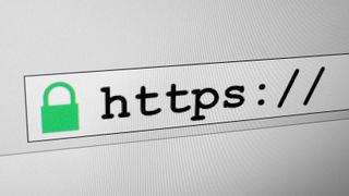 the https lock symbol and url