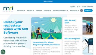 Website screenshot for MRI.