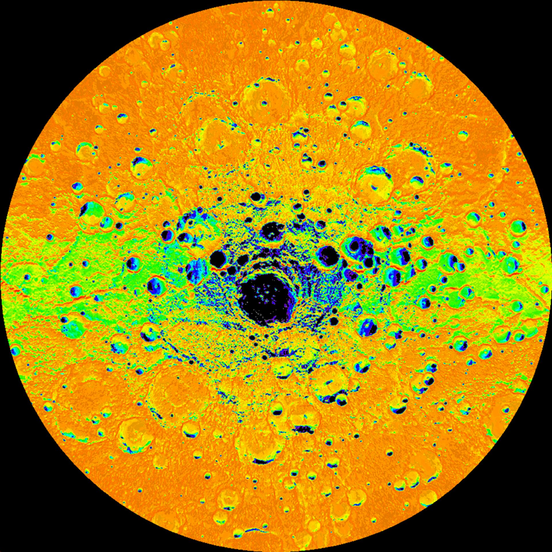 Sunlit Areas on Mercury’s South Pole