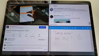 Samsung Galaxy Tab S8 Plus Multitasking