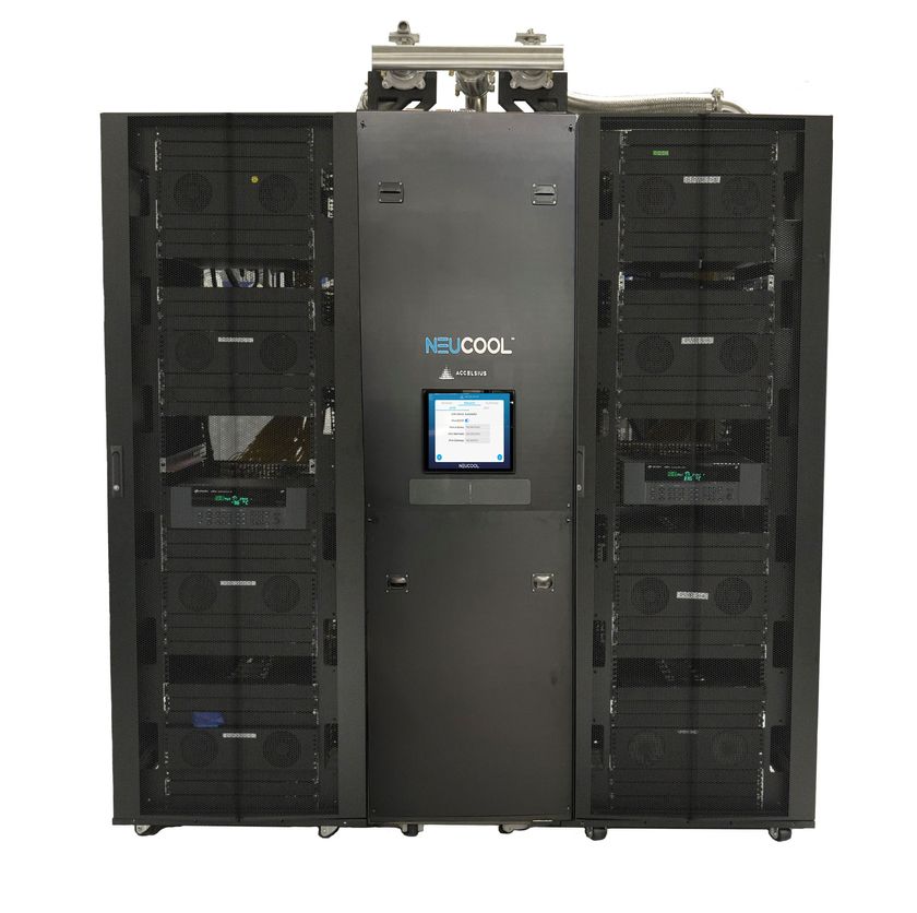 Accelsius waterless server rack cooling solution.