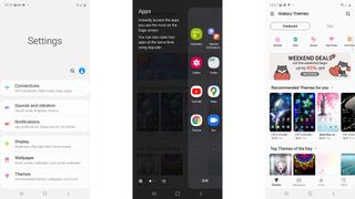 A trio of Samsung Galaxy A51 screenshots