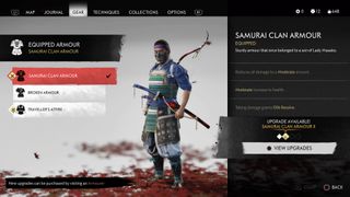 ghost of tsushima armor samurai clan armor