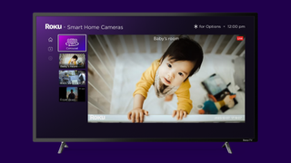 Roku Camera Carousel UI on Roku TV