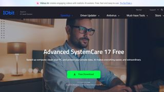 Website screenshot for IObit Advanced SystemCare