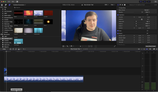 Keying out a green screen in Final Cut Pro 1.