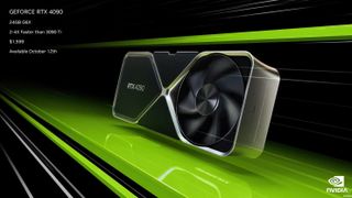 En promobild för det nya Nvidia-kortet som listar några av dess nyckelspecifikationer.