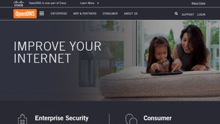 OpenDNS website screenshot.