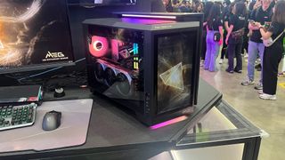 An MSI MEG desktop gaming PC at Computex 2024