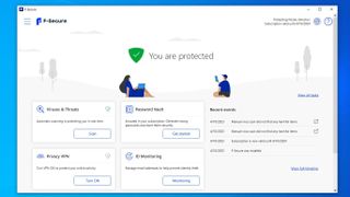 F-Secure Safe dashboard on a Windows desktop