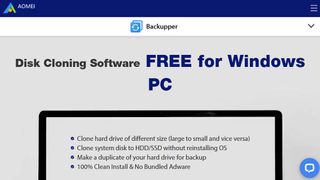AOMEI Backupper website screenshot