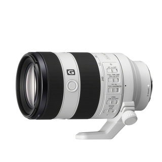 Sony FE 70-200mm F4 Macro G OSS II on a white background