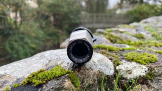 monocular on a rock