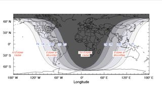 Blood moon 2021 photograph map