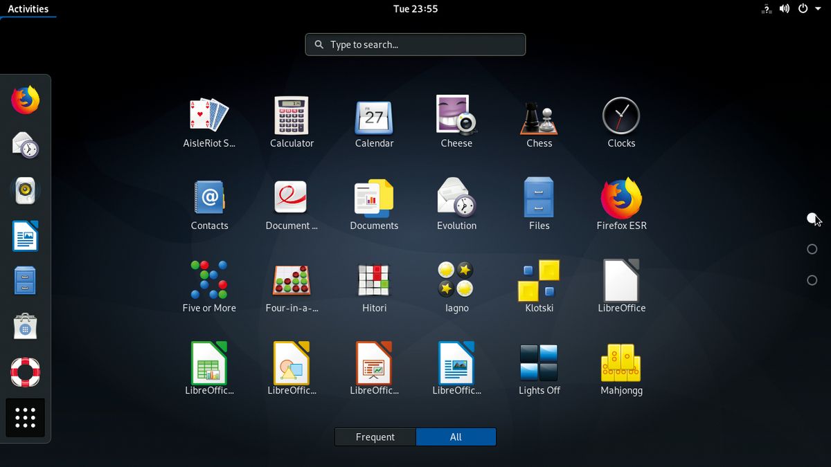 Debian Gnome Launcher