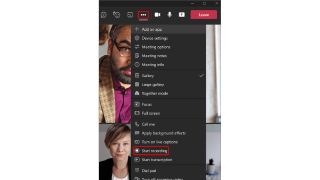 Microsoft Teams - Début de l'enregistrement