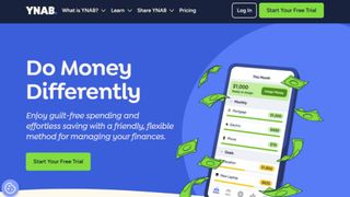 Website screenshot for YNAB.
