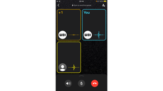 WhatsApp audio wave form call