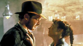 Harrison Ford and Karen Allen in "Indiana Jones and the Raiders of the Lost Ark" movie