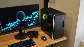 Alienware Aurora R16 on a desk