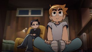 Scott waits for a package to be delivered in Netflix&#039;s Scott Pilgrim Takes Off