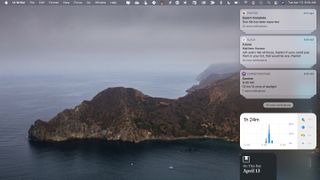 Notification Center on macOS Big Sur